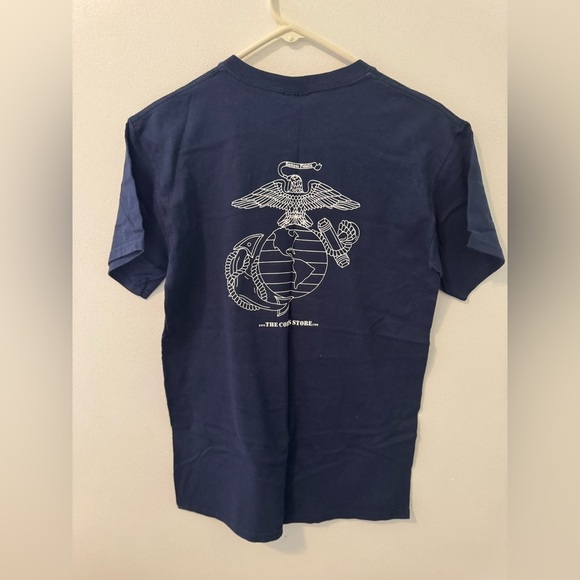 Gildan “My Brother is a Marine” Cotton Navy T-Shirt Size Small - Picture 3 of 4